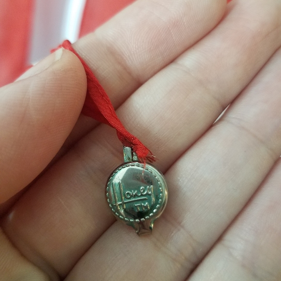 Honey 100% Silk Red Scarf - Picture 2 of 9